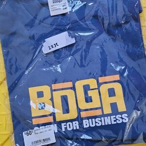 BDGA Men's Blue Business Tee